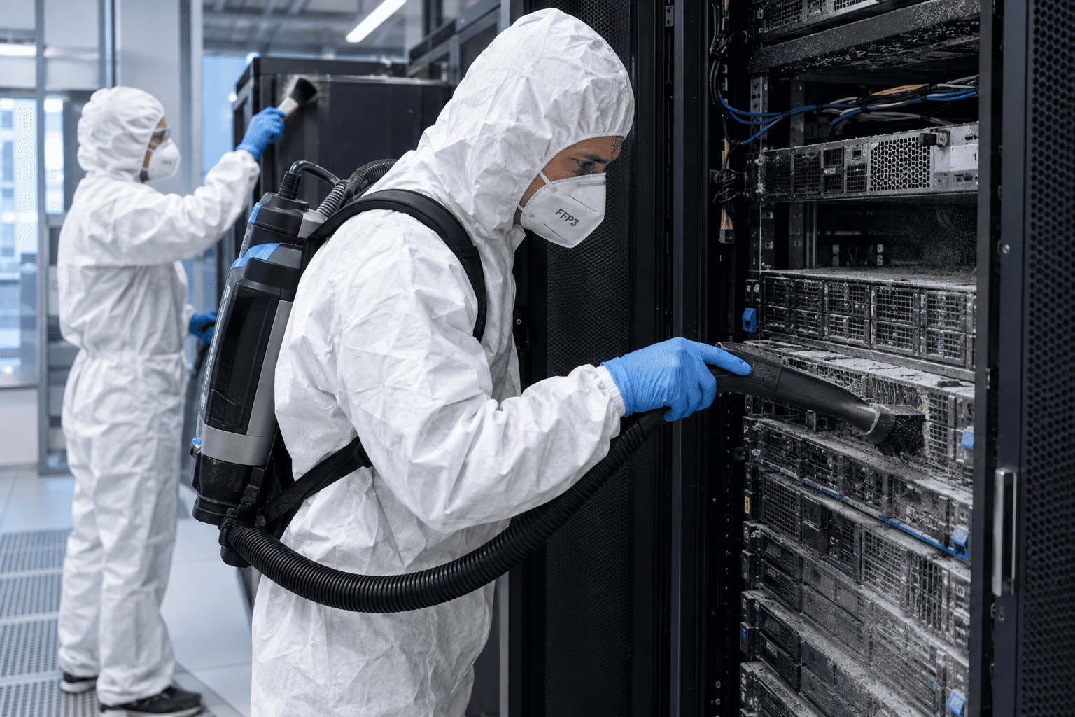 Pulizia professionale dell'infrastruttura IT - AI Generated